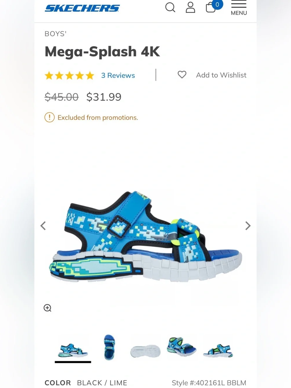 Skechers kids sandal